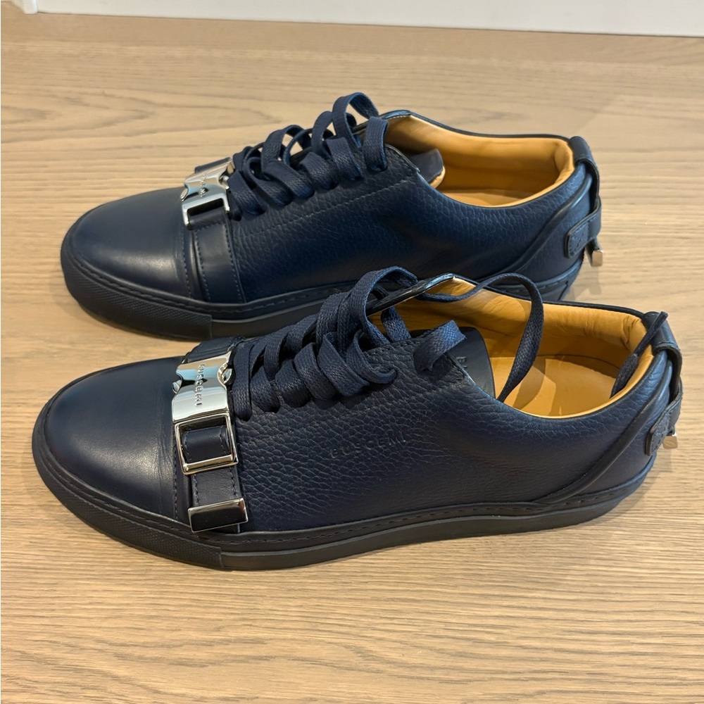 Buscemi Dark Blue Sneakers with Metallic Accents size 40